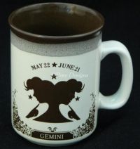 GEMINI May 22 - June 21 ZODIAC Stoneware Coffee Mug
